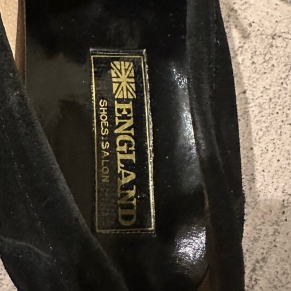 Black Suede Loafers Size 8 Women’s Like New - Picture 6 of 10